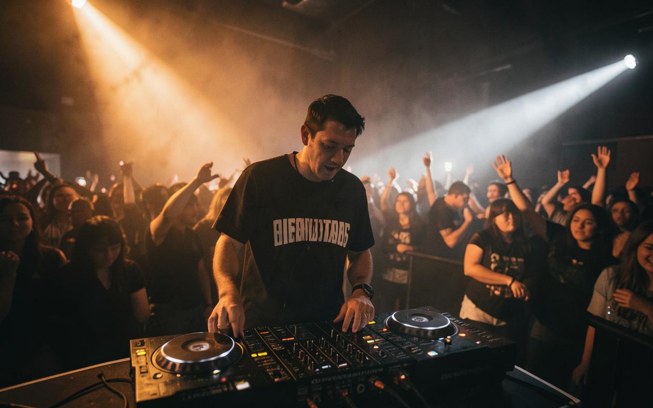 DJ playing to a packed dance floor at KZ Shanghai
